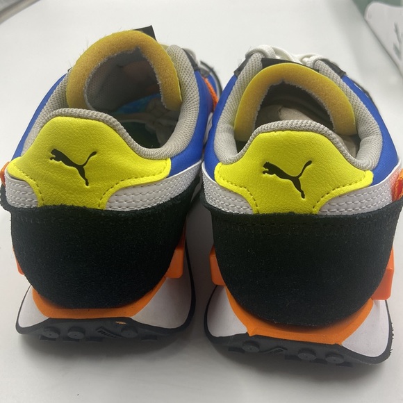 NEW Puma Sneakers Future Rider Splash,Jr Gray Violet-Victoria Blue - Picture 4 of 8